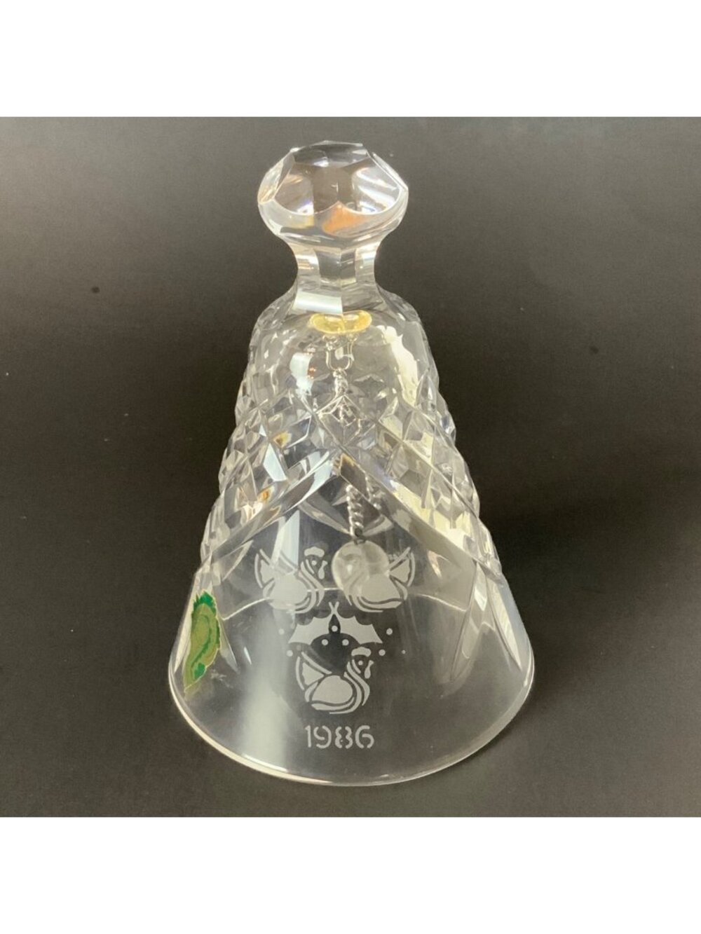 Vintage Waterford Crystal 12 Days of Christmas Bell 3 French Hens 1986 with Box